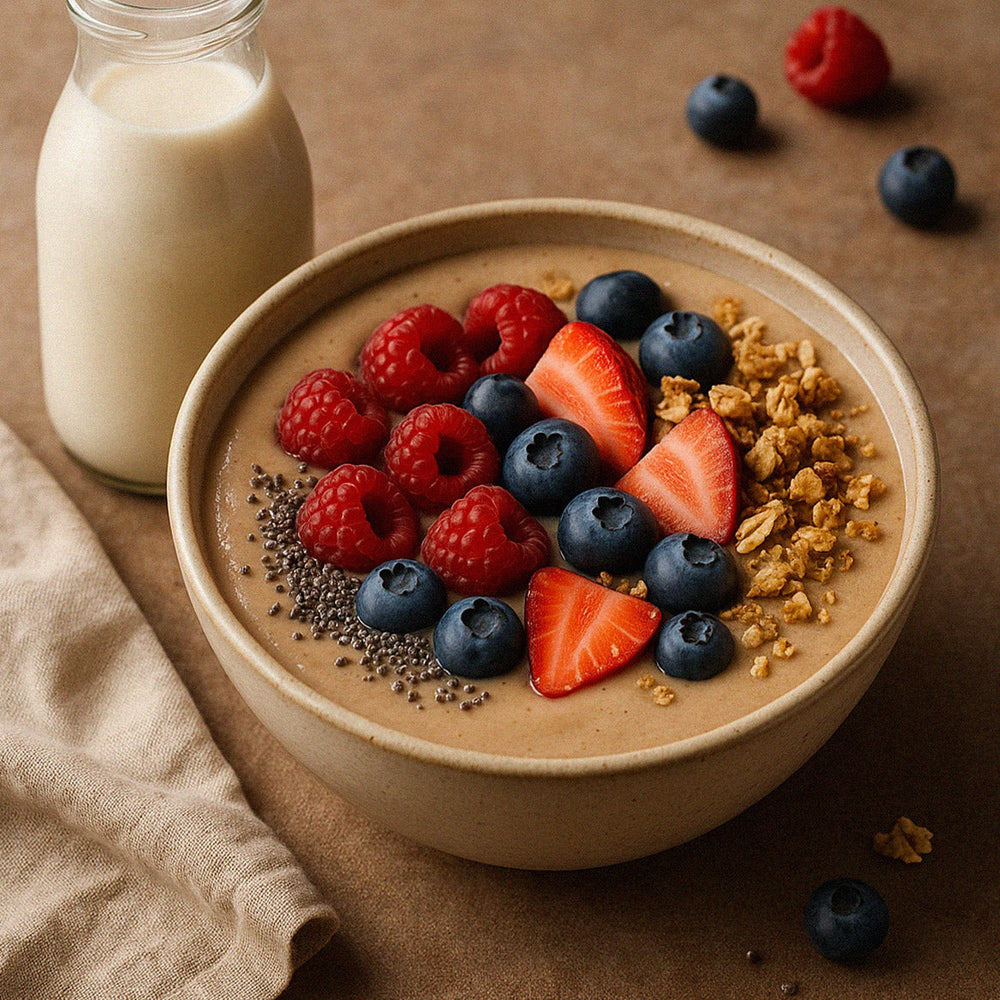 Macadamia Milk Smoothie Bowl | Tropical Breakfast Recipe