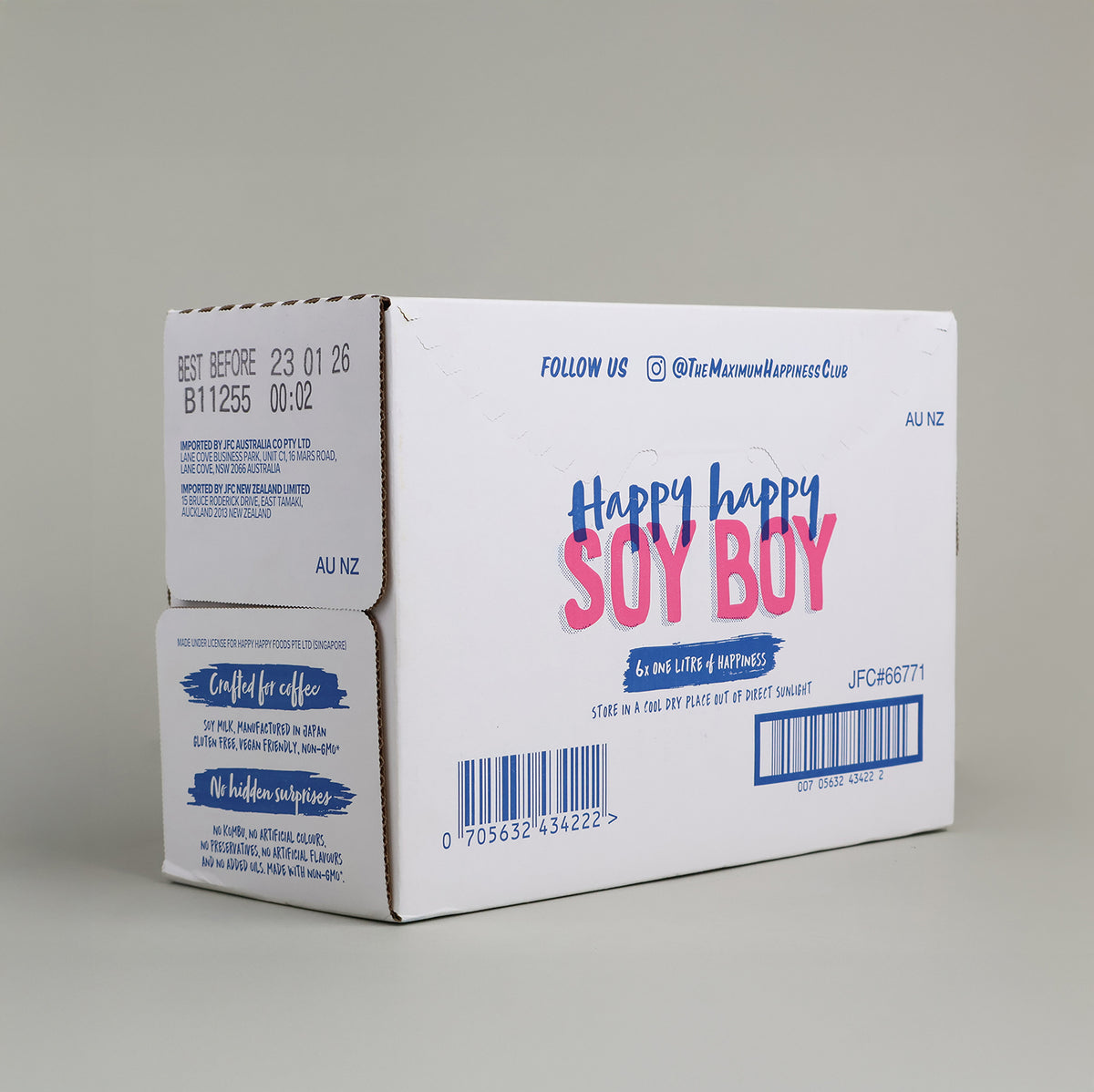 Happy Happy Soy Boy Soy Milk Box | 6 x 1L – Mylkables