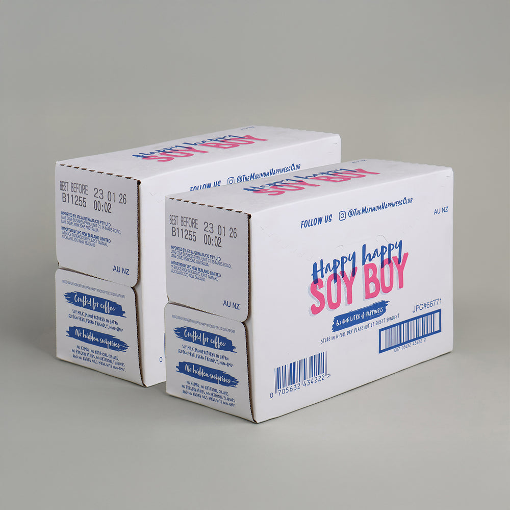 Happy Happy Soy Boy Soy Milk 2 Boxes | 6 x 1L
