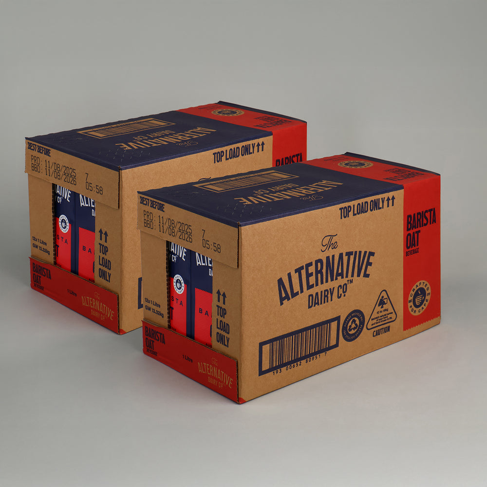 The Alternative Dairy Co Barista Oat Milk 2 Boxes | 12 x 1L