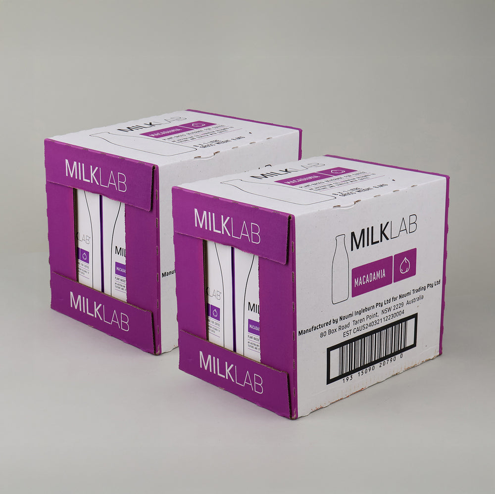 MILKLAB Macadamia Milk 2 Boxes | 8 x 1L