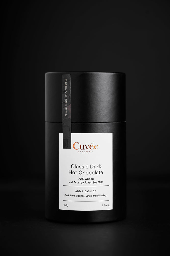 Cuvee Chocolate 72% Classic Dark Hot Chocolate with Sea Salt | 150g
