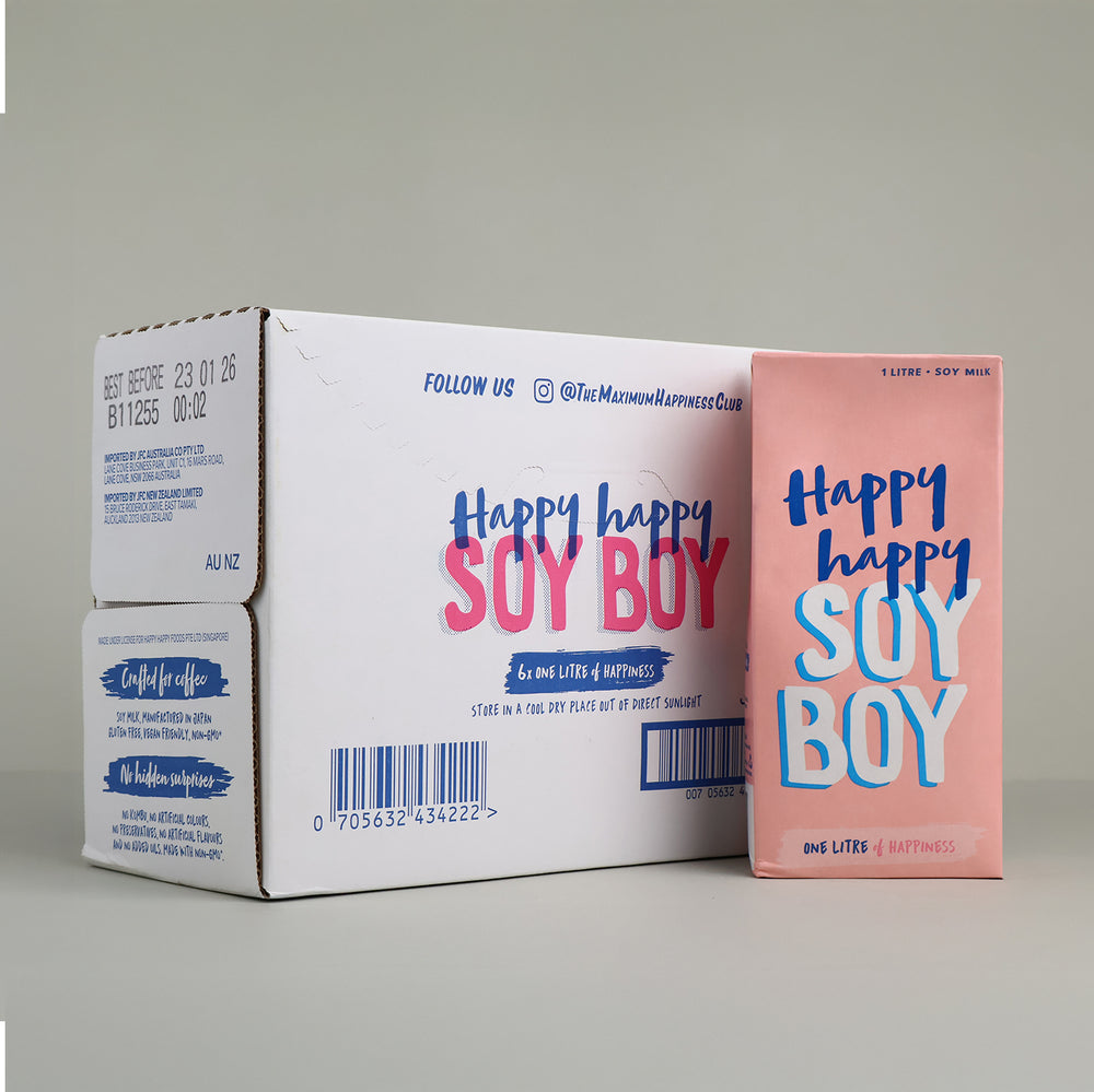 Happy Happy Soy Boy Soy Milk 2 Boxes | 6 x 1L