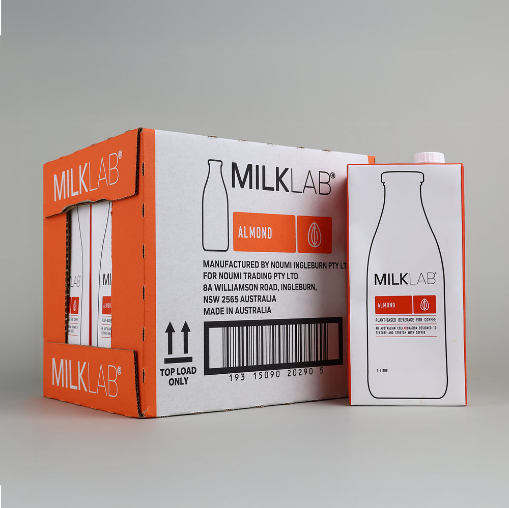 MILKLAB Almond Milk 2 Boxes | 8 x 1L