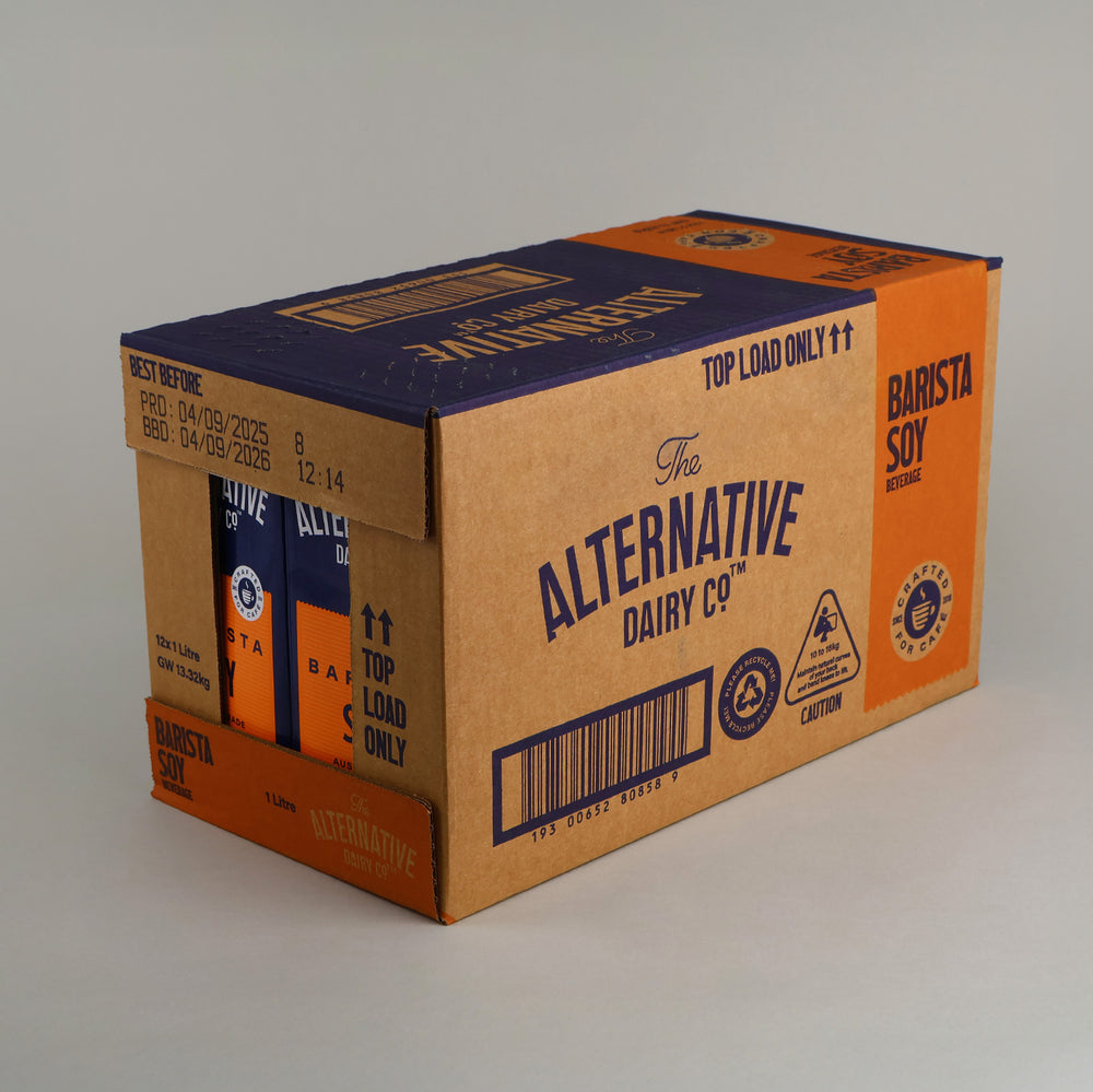 The Alternative Dairy Co Barista Soy Milk 2 Boxes | 12 x 1L