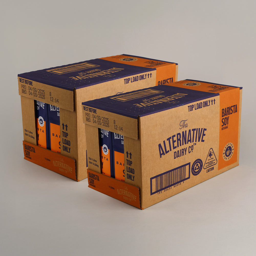 The Alternative Dairy Co Barista Soy Milk 2 Boxes | 12 x 1L