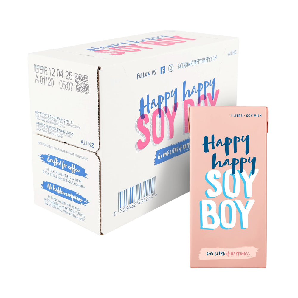 Happy Happy Soy Boy Soy Milk 2 Boxes | 6 x 1L