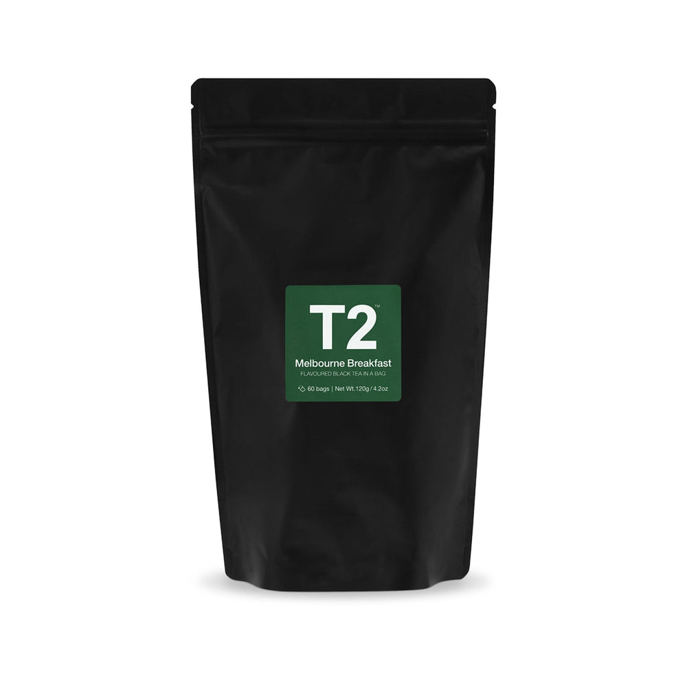 T2 Melbourne Breakfast Tea Bag Refill 60 Pack | 120g
