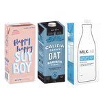 OG Mylk Trifecta - Happy Happy Soy Boy, Califia Farms Oat & MILKLAB Lactose Free