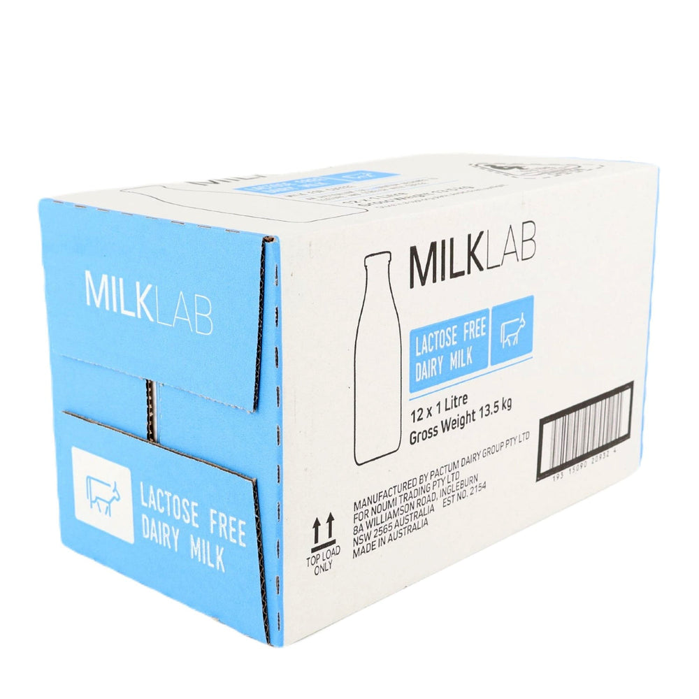 MILKLAB Lactose Free Milk 12x1L (Box)