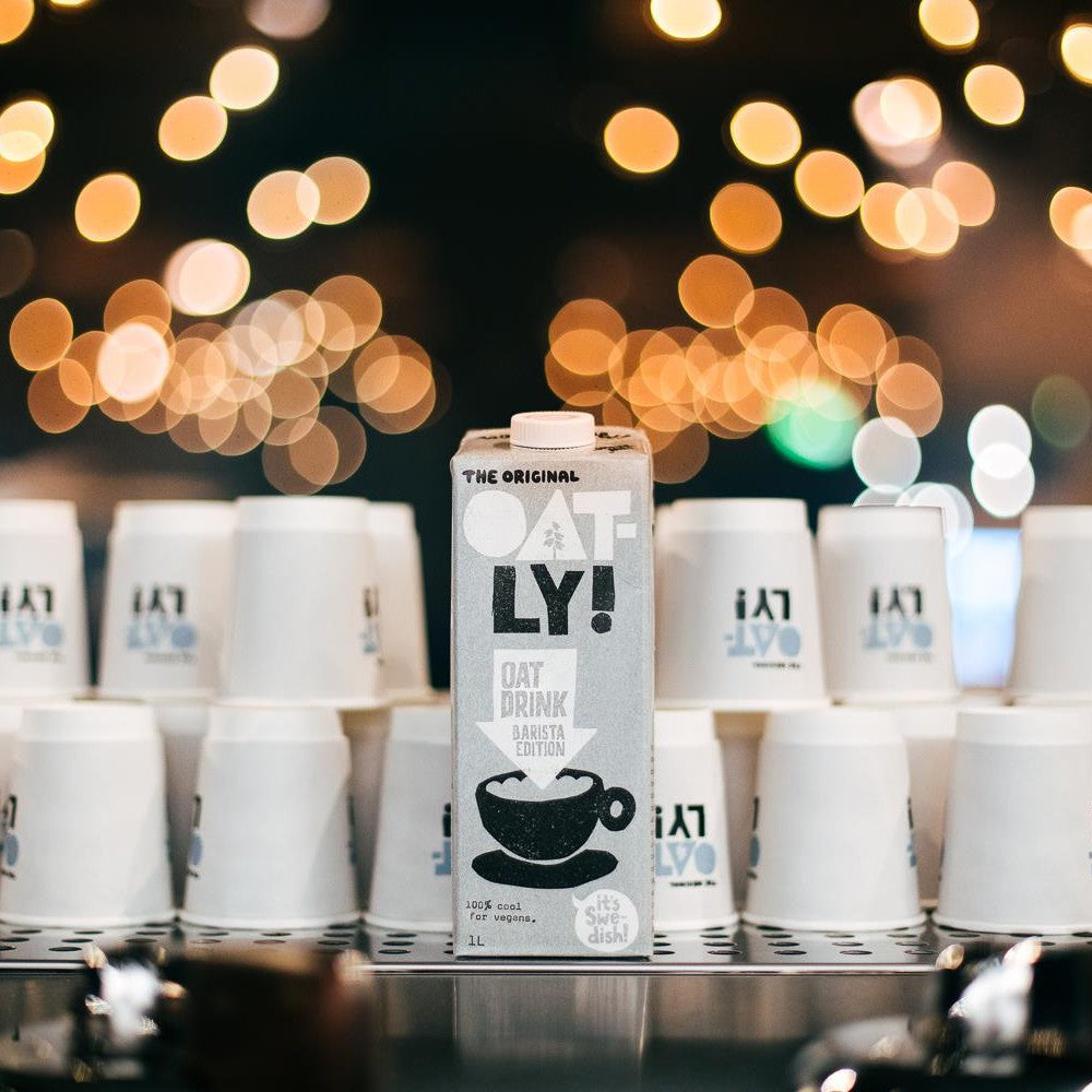 Oatly Oat Milk Barista Edition 1L Styles Shot Mylkables