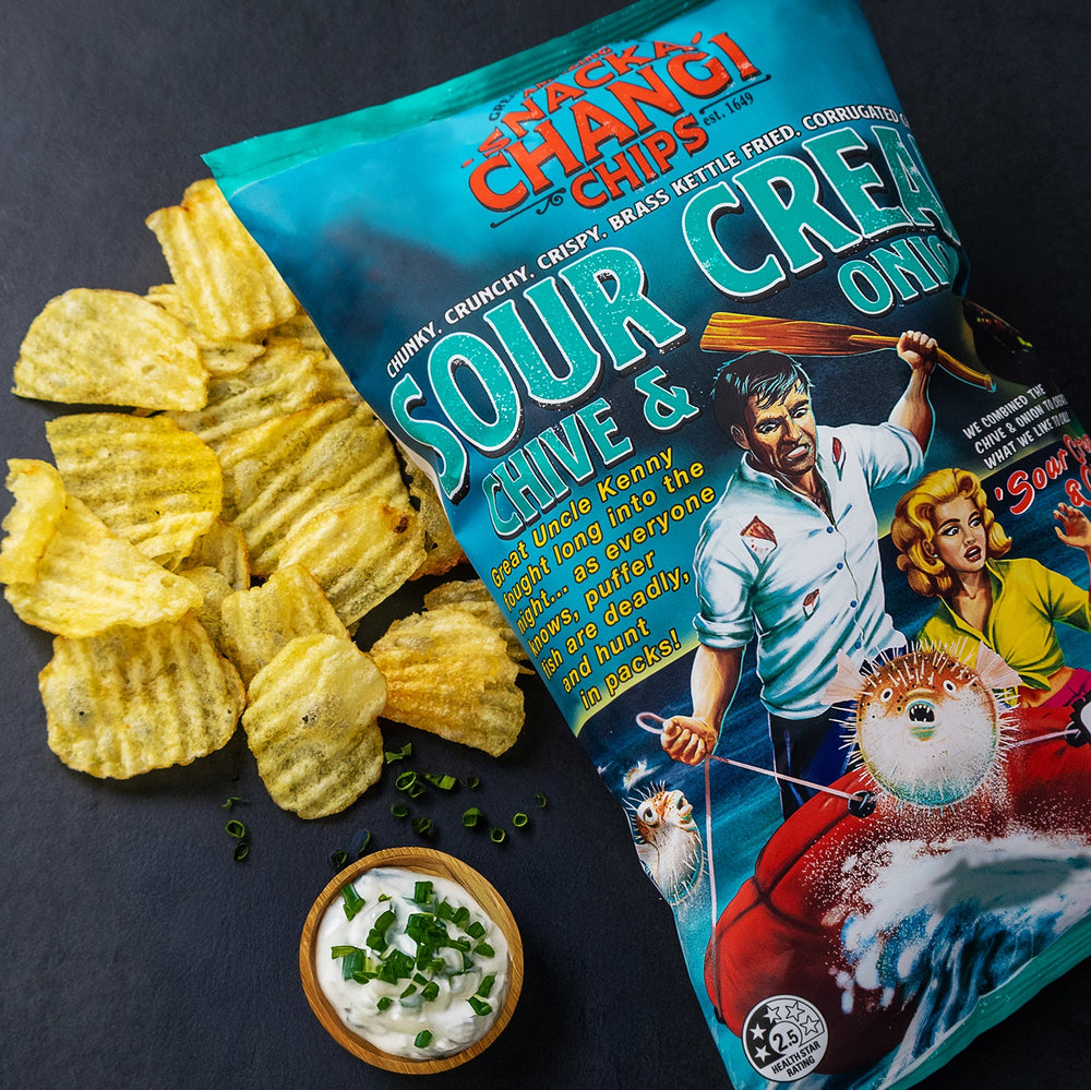 SnackaChangi Sour Cream, Chives & Onion |150g