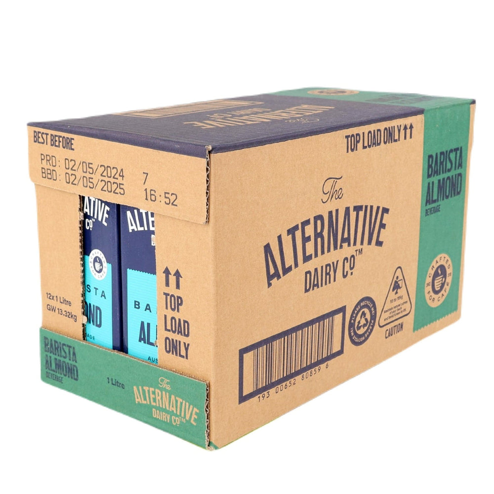 The Alternative Dairy Co Barista Almond Milk 12 x 1L (Box)