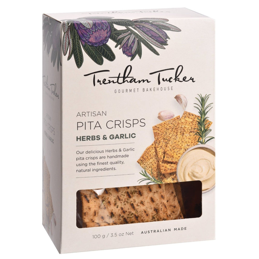 Artisan Pita Crisps - Herbs & Garlic 100g