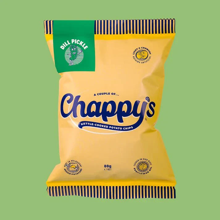 Chappy's Australian Dill Pickle Kettle Chips | 80g