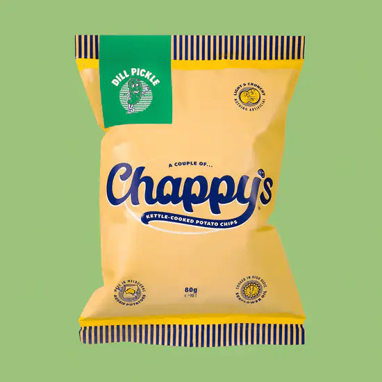 Chappy's Australian Dill Pickle Kettle Chips | 80g