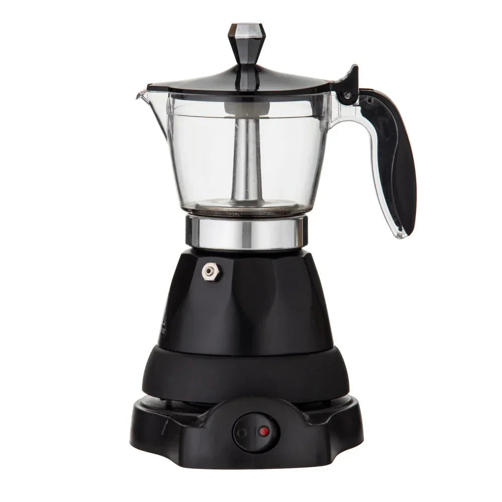 Leaf & Bean Electric Espresso Maker Black & Silver