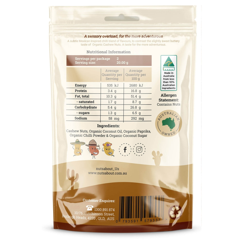 Nuts About Mexican Spice Cashews | 40g