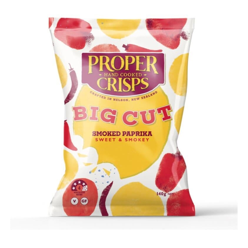 Proper Crisps BIG CUT Smoked Paprika 140g