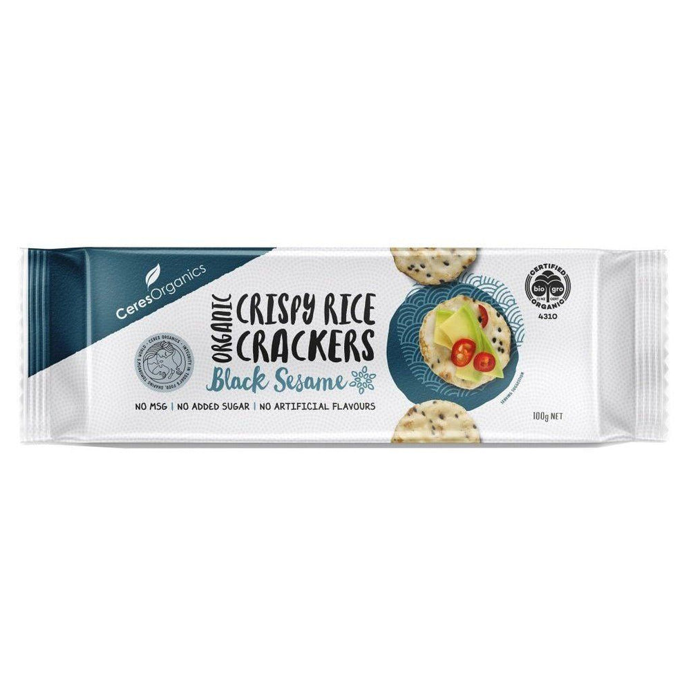 Rice Crackers Black Sesame 100g