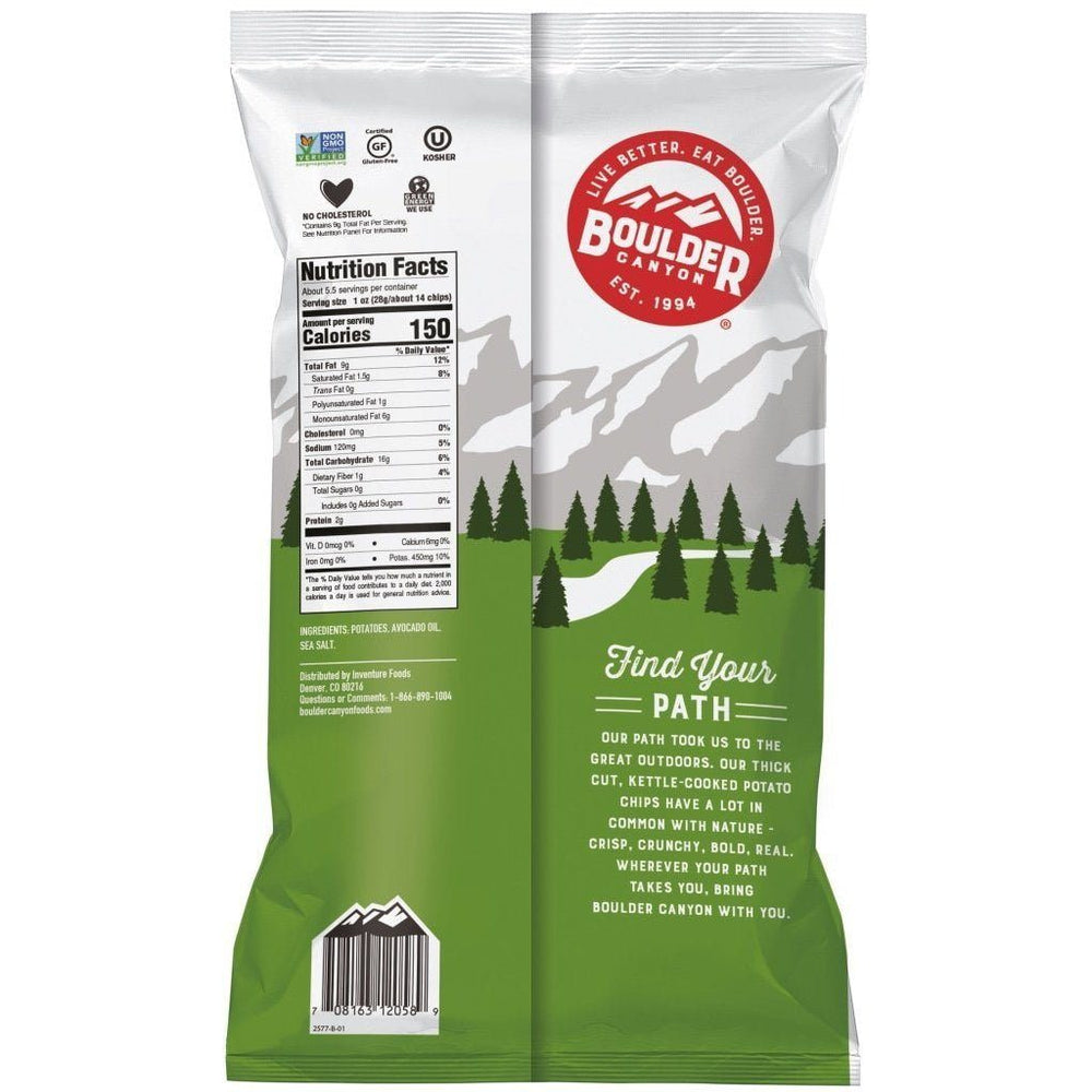 Boulder Canyon Sea Salt Chips with Avocado Oil  |149g