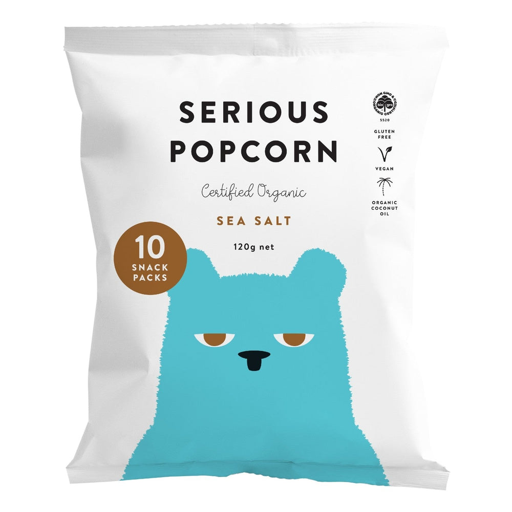 Serious Popcorn Sea Salt 10 Pack | 120g
