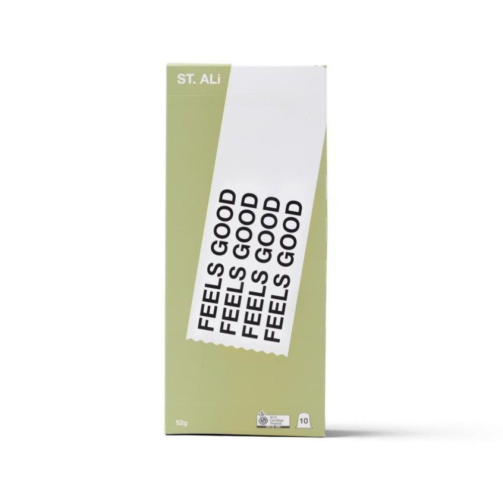ST. ALi Feels Good Organic Espresso Coffee Capsules Carton 6 x 10 Pack