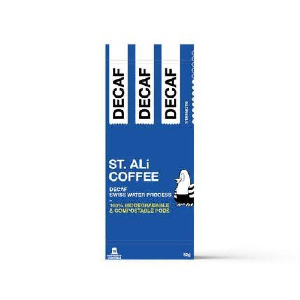 ST. ALi Swiss Water Decaf Coffee Capsules Carton 6 x 10 Pack