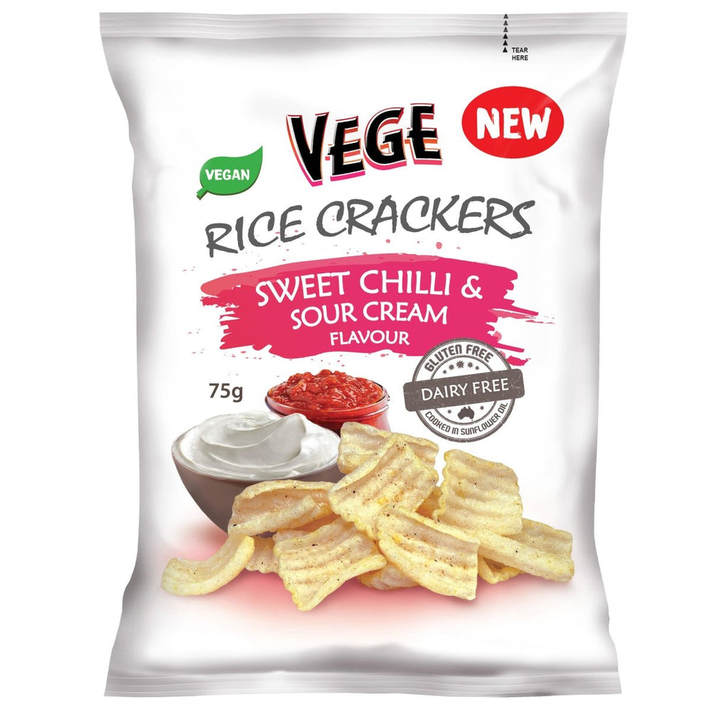 Sweet Chilli & Sour Cream Flavour Rice Crackers 75g