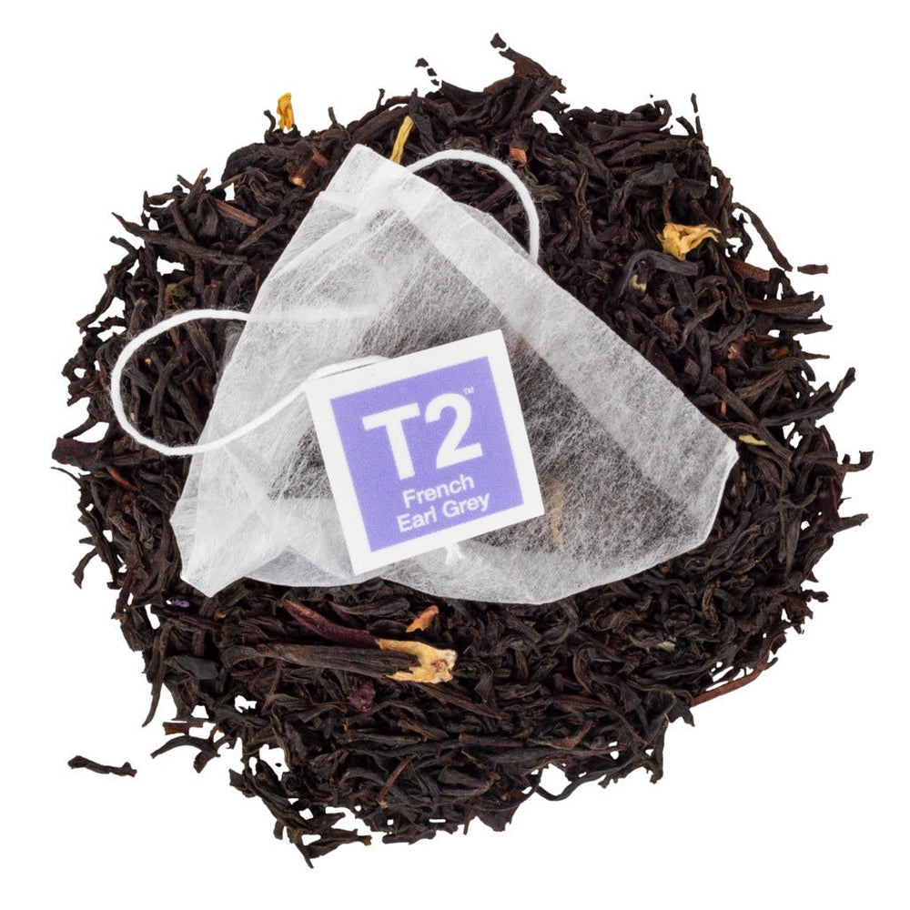 T2 French Earl Grey Tea Bag Tin 60 Pack | 120g