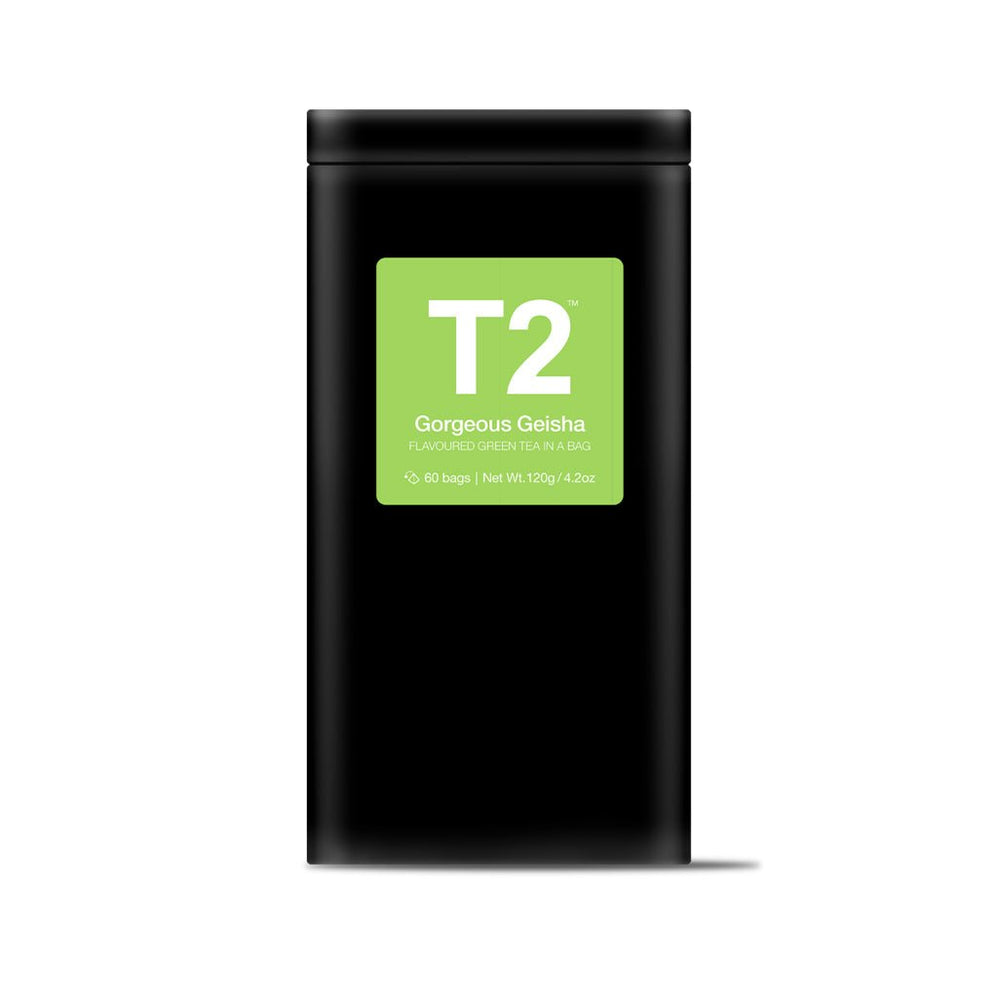 T2 Gorgeous Geisha Tea Bag Tin 60 Pack | 120g