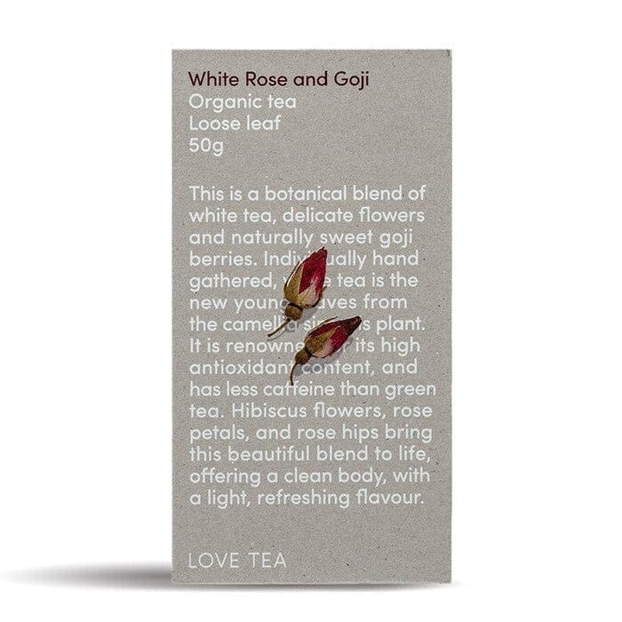 Love Tea White Rose Goji Loose Leaf Box | 50g