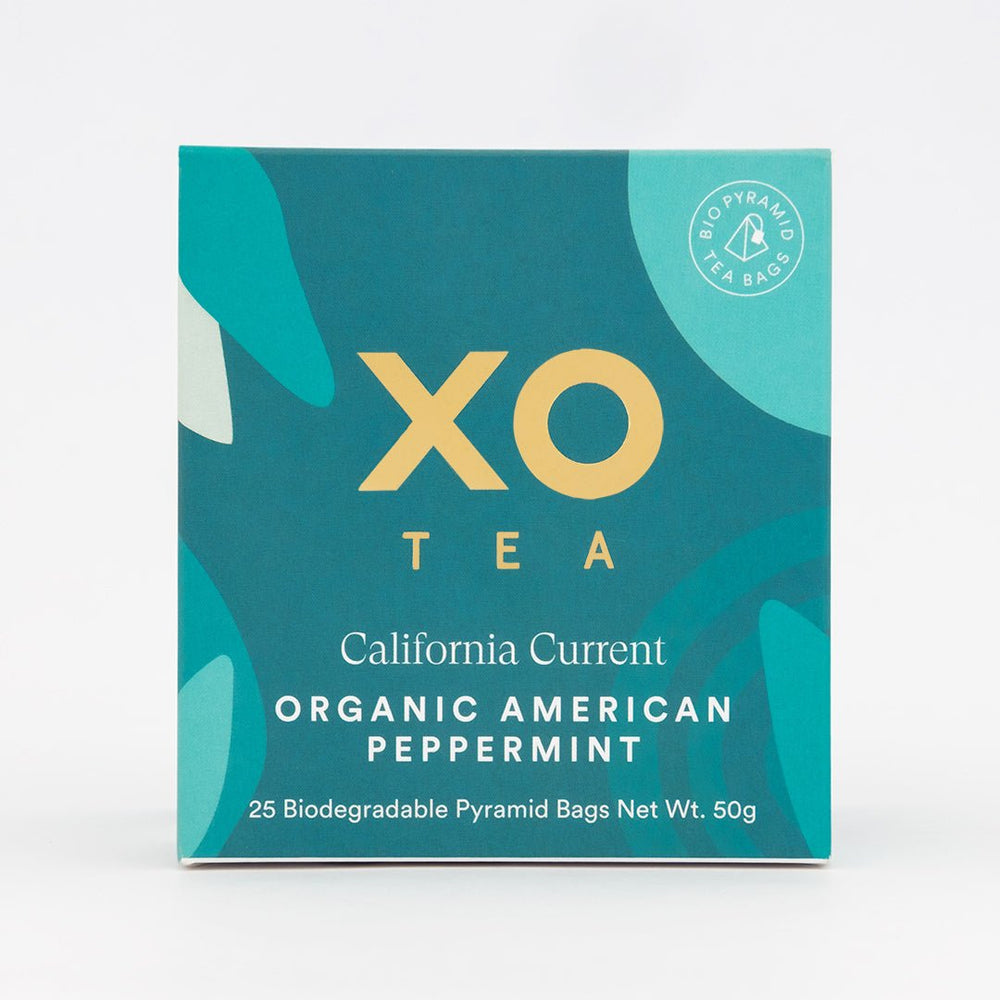 XO Tea California Current Peppermint Tea Bag 25 Pack