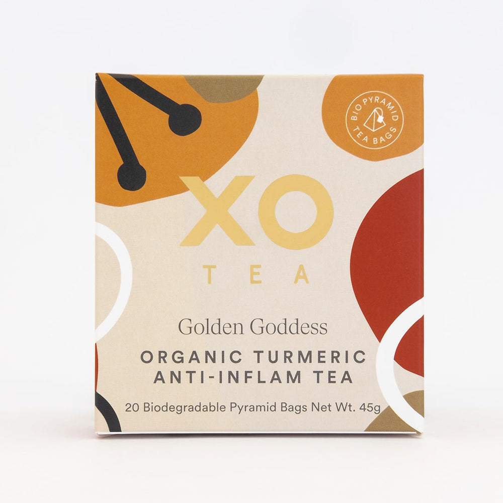 XO Tea Golden Goddess Turmeric Anti-inflam Tea Bag 25 Pack